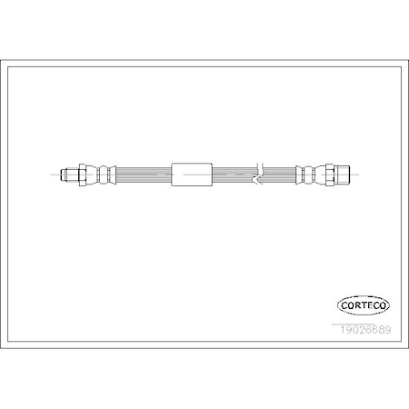 Corteco Brake Hose, 19026689 19026689